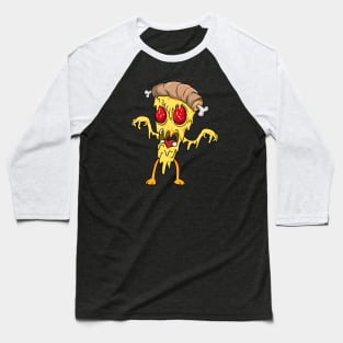 Cute Zombie Pizza Baseball T-Shirt